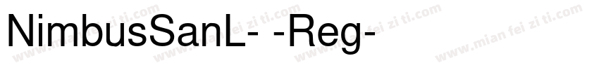 NimbusSanL- -Reg字体转换